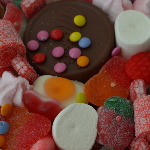 Centros de Chuches con Chocolate